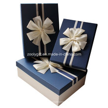 Calidad de arte con textura de papel cajas de regalo con la decoración de la cinta
